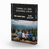 カスタム写真ハッピー60誕生日ギフト男性へ フォトブロック (右)