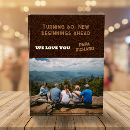 カスタム写真ハッピー60誕生日ギフト男性へ フォトブロック