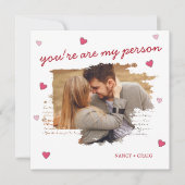 カスタム写真バレンタインのグリーティングカード (正面)