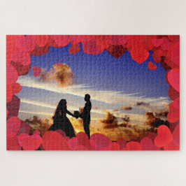 カスタム写真バレンタインのジグソーパズル ジグソーパズル