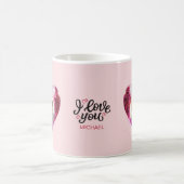 カスタム写真バレンタインのマグカップ コーヒーマグカップ (中央)