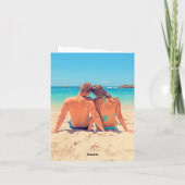 カスタム写真バレンタインデーのカードあなたの愛の写真 カード (裏面)