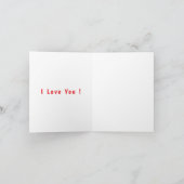 カスタム写真バレンタインデーのカードあなたの愛の写真 カード (内部)