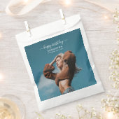 カスタム写真バースデーパーティーセルフィー写真 フェイバーバッグ (クリップ留めされた状態)