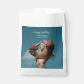 カスタム写真バースデーパーティーセルフィー写真 フェイバーバッグ (正面)