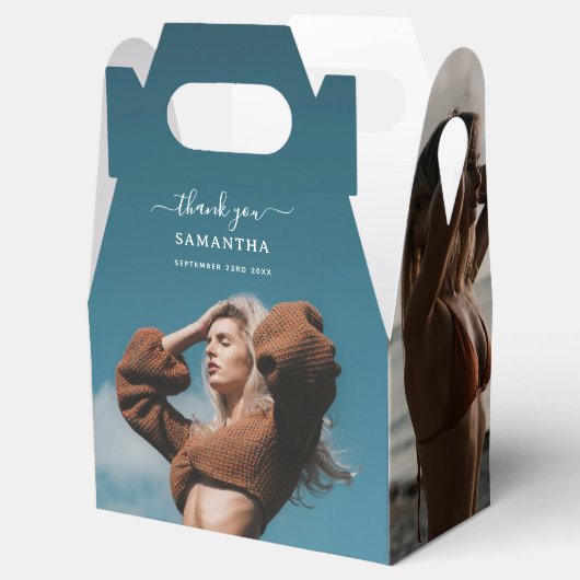 カスタム写真バースデーパーティーセルフィー写真 フェイバーボックス (オープン)