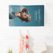 カスタム写真バースデーパーティーセルフィー写真 横断幕 (インサイチュ)