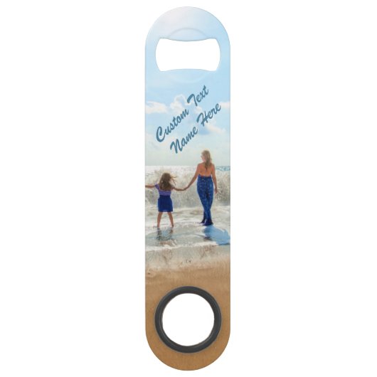 カスタム写真バー鍵お気に入りの写真と文字 スピード栓抜き (裏面)