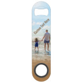 カスタム写真バー鍵ギフトあなたの写真と文字 スピード栓抜き (裏面)