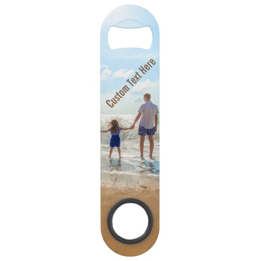 カスタム写真バー鍵ギフトあなたの写真と文字 スピード栓抜き (裏面)