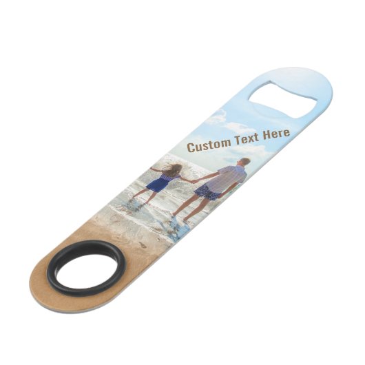 カスタム写真バー鍵ギフトあなたの写真と文字 スピード栓抜き (裏面アングル)