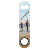 カスタム写真バー鍵ギフトあなたの写真と文字 スピード栓抜き (正面)