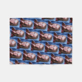 カスタム写真パターンのコラージュパーソナライズされた フリースブランケット (正面(横))