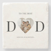 カスタム写真パパ | 父の日贈り物 ストーンコースター (正面)