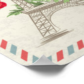 カスタム写真パリ・フランスのポスター ポスター (角)