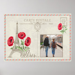 カスタム写真パリ・フランスのポスター ポスター