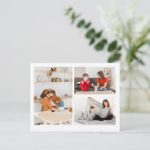 カスタム写真パーソナライズされたとメッセージ ポストカード (スタンド正面)