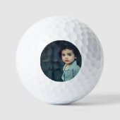 カスタム写真パーソナライズされたと文字ゴルフボール ゴルフボール (正面)