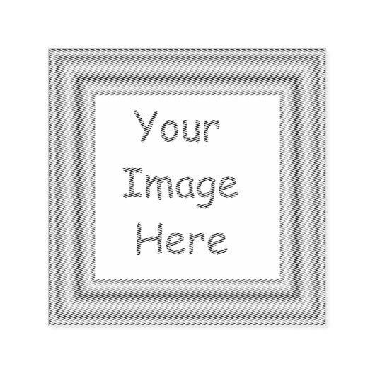 カスタム写真パーソナライズされたと金ゴールドフレーム印刷 セルフインキングスタンプ (デザイン)