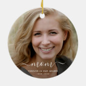 カスタム写真パーソナライズされたオーナメント セラミックオーナメント (裏面)