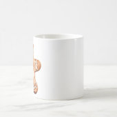 カスタム写真パーソナライズされたジンジャーブレッドマン コーヒーマグカップ (中央)