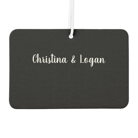 カスタム写真パーソナライズされたハート形 カーエアーフレッシュナー (裏面)