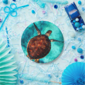 カスタム写真パーソナライズされたモダン ペーパープレート (パーティー)