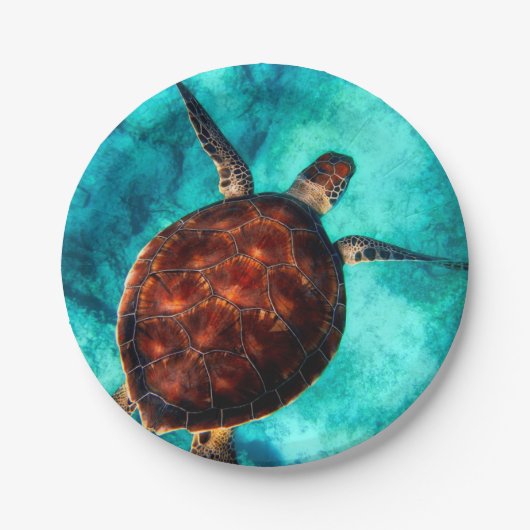 カスタム写真パーソナライズされたモダン ペーパープレート (正面)