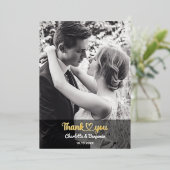 カスタム写真パーソナライズされたロスタイリッシュンチ結婚ア 箔招待状 (立ち正面)