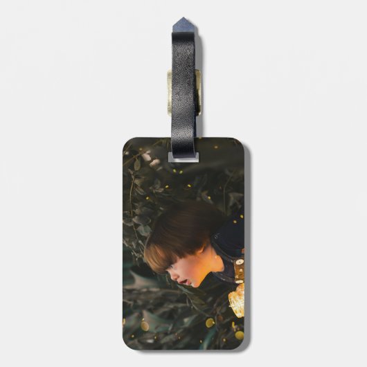 カスタム写真パーソナライズされた両面 ラゲッジタグ (裏面縦)