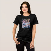 カスタム写真パーソナライズされた写真カスタム事務所 トライブレンドTシャツ (正面全面)
