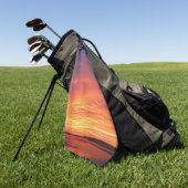 カスタム写真パーソナライズされた写真 ゴルフタオル (グリーン)