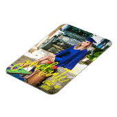 カスタム写真パーソナライズされた卒業発表 マグネット (左側)