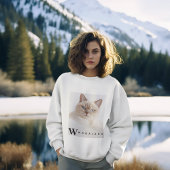 カスタム写真パーソナライズされた名女子 スウェットシャツ