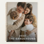 カスタム写真パーソナライズされた名 プランナー手帳 (正面)