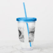 カスタム写真パーソナライズされた家族ベビー子 アクリルタンブラー (左)