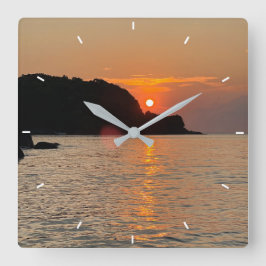 カスタム写真パーソナライズされた手首 スクエア壁時計