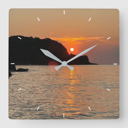 カスタム写真パーソナライズされた手首 スクエア壁時計 (正面)