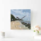 カスタム写真パーソナライズされた手首 スクエア壁時計 (ホーム)