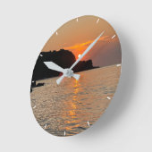 カスタム写真パーソナライズされた手首 ラウンド壁時計 (傾斜)