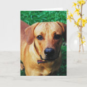 カスタム写真パーソナライズされた挨拶 カード (黄色い花)