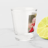 カスタム写真パーソナライズされた文字結婚卒業式 ショットグラス (左)