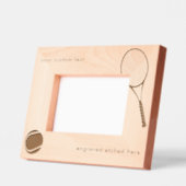 カスタム写真パーソナライズされた枠テニス レーザー彫刻フレーム (左)