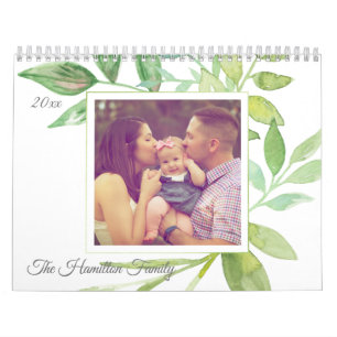 カスタム写真パーソナライズされた植物枠 カレンダー