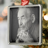 カスタム写真パーソナライズされた死 メタルオーナメント