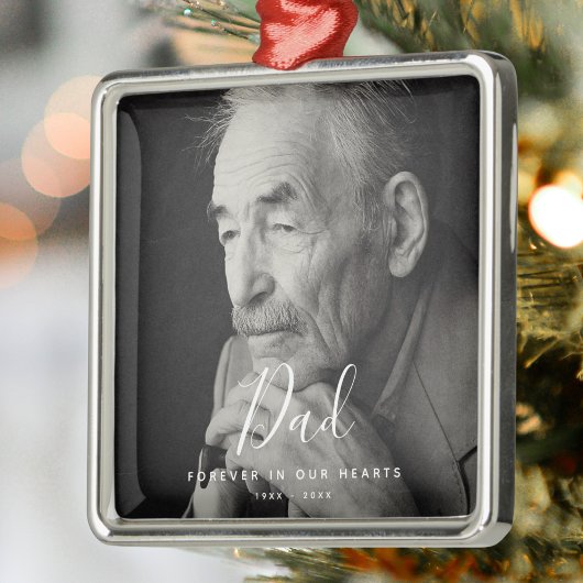 カスタム写真パーソナライズされた死 メタルオーナメント