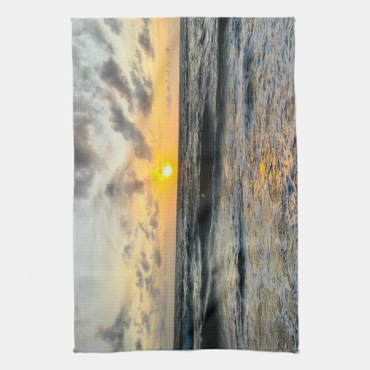 カスタム写真パーソナライズされた自分の写真を追加 キッチンタオル (縦)