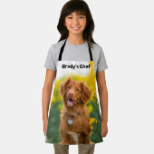 カスタム写真パーソナライズされた自分の子供を作成 エプロン (インサイチュ)