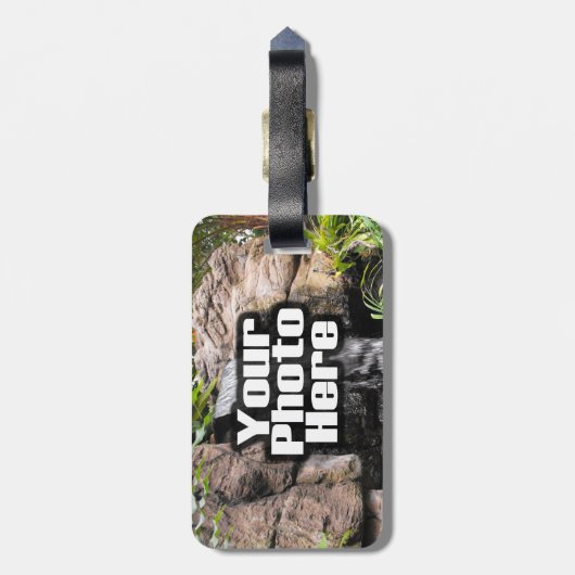 カスタム写真パーソナライズされた荷物名タグ ラゲッジタグ (裏面縦)