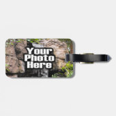 カスタム写真パーソナライズされた荷物名タグ ラゲッジタグ (裏面横)